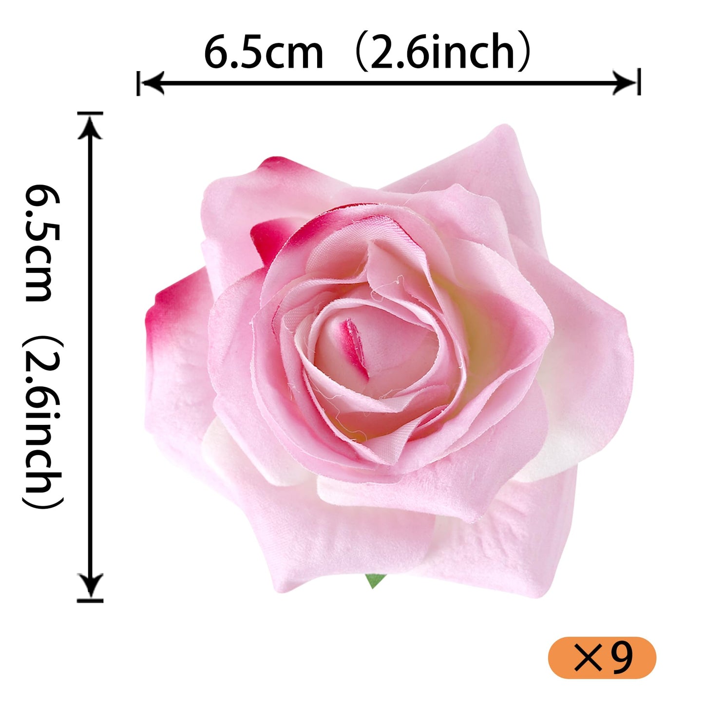 Rsstarxi 9 Pack Pink Roses Cake Topper Diy Wedding Roses Artificial Flowers Cake Decorations For Bridal Shower Birthday Wedding Anniversary Party Decorations