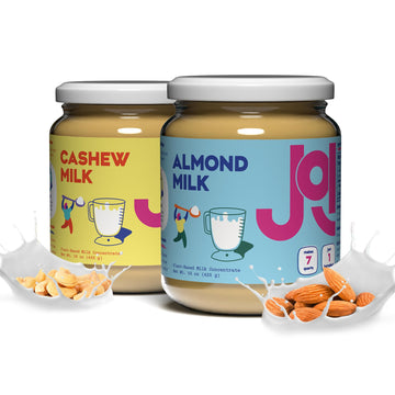 Cashew & Almond Milk Unsweetened Plain Concentrate by JOI - 2-Pack x 27 Servings - Vegan, Kosher, Shelf Stable, Keto-Friendly, D