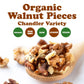Food to Live Organic Walnut Pieces, 7 Pounds - California Chandler Variety. Medium Size. Non-GMO. Rich in Omega-3, Antioxidants,