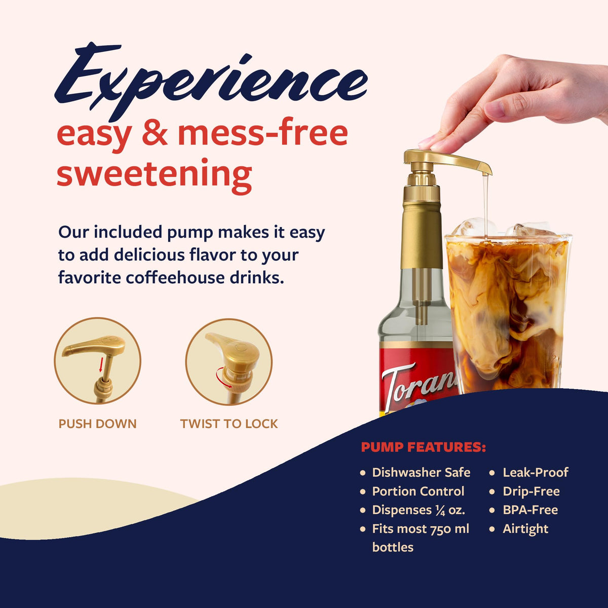 Torani Coffee Syrup, Vanilla Salt Flavoring For Drinks, Pump Included, 25.4 Fl Oz