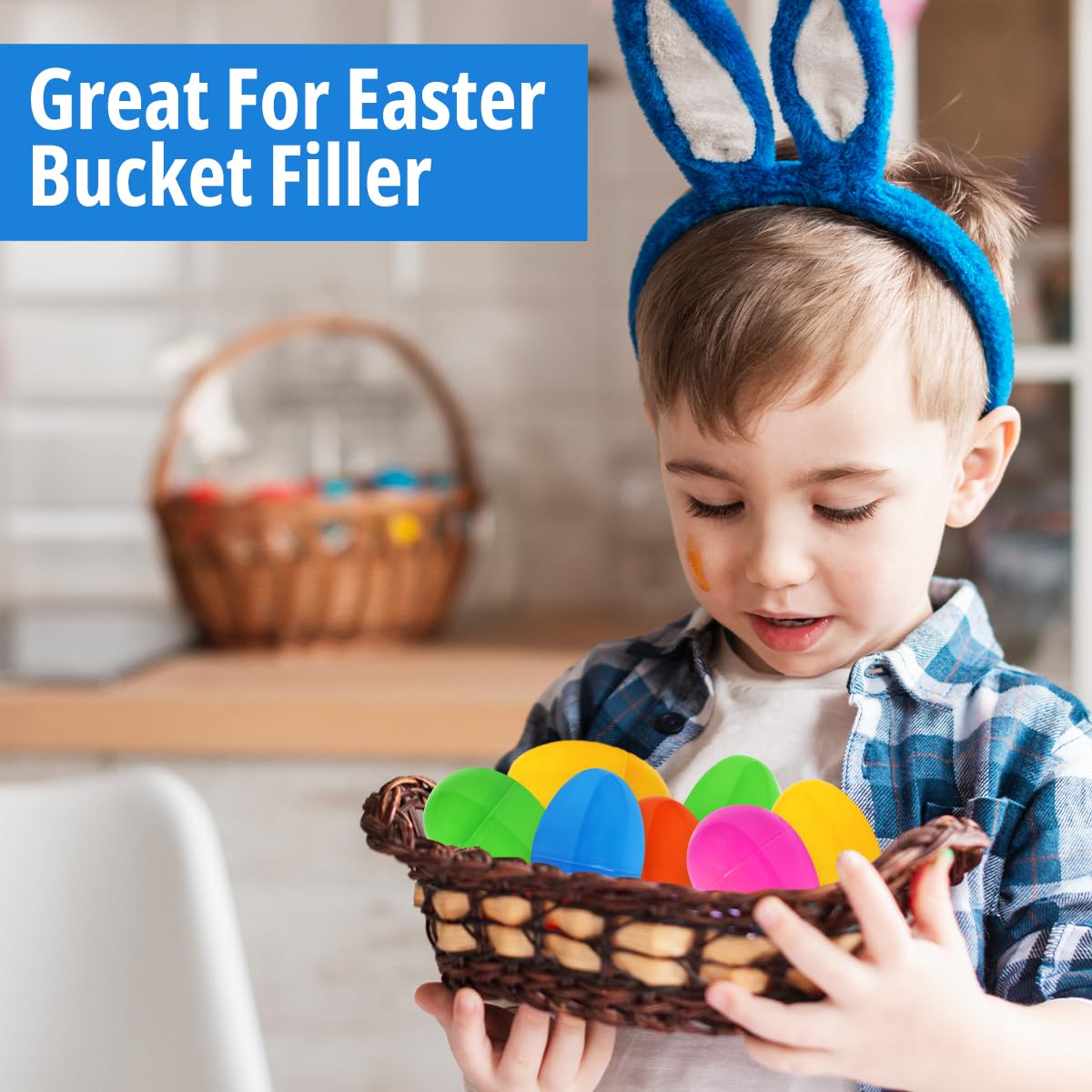 Easter Jumbo Fillable Plastic Eggs With Fun Size Chocolate Candy - Diy Large Pastel Plastic Eggs With Candy To Fill In For Baske