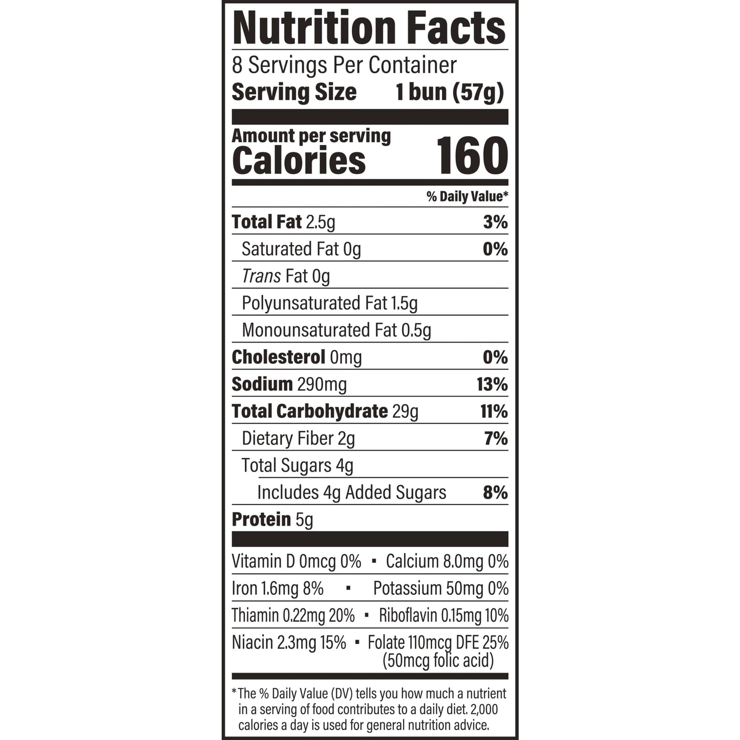Arnold Sesame Seed Buns, 8 count, (2.0 oz each), White Hamburger Buns, 16 oz Bag