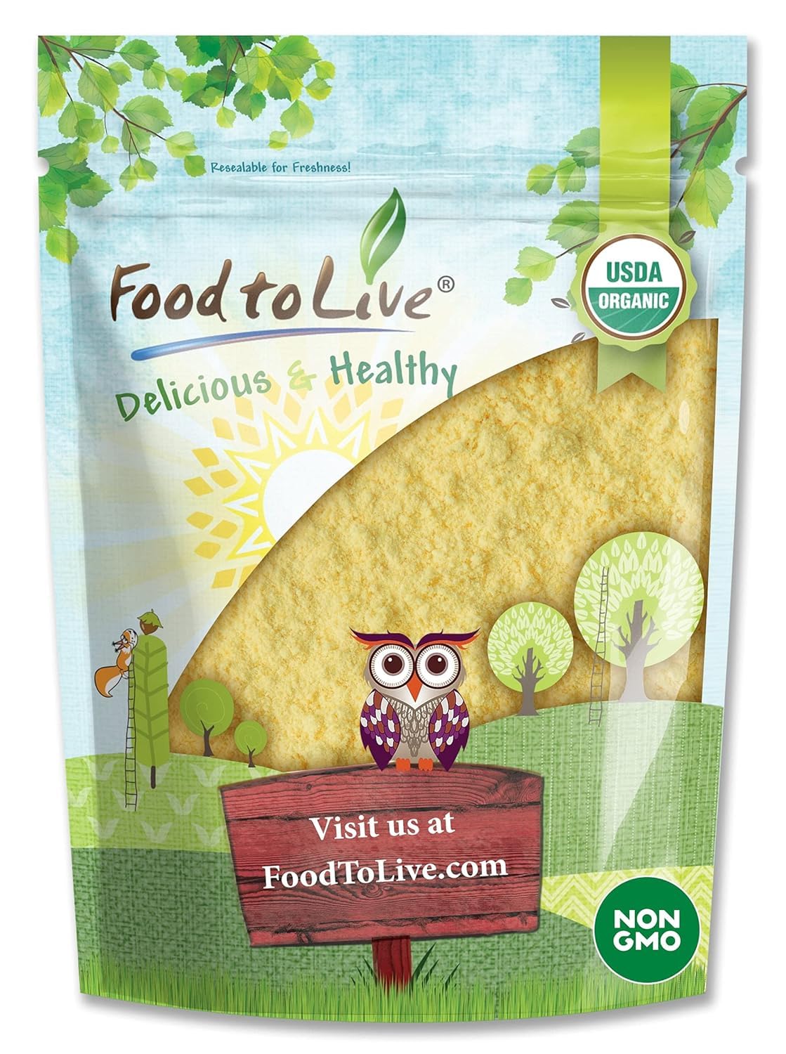 Food to Live Organic Orange Powder, 12 Ounces Non-GMO, Made from Raw Dried Citrus Fruit, Unsulfured, Vegan, Bulk, Great for Baki