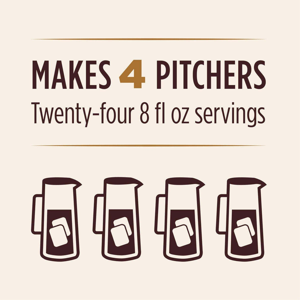 Don Francisco'S Organic Cold Brew Coffee, 8 Pitcher Packs (Makes 4 Pitchers)