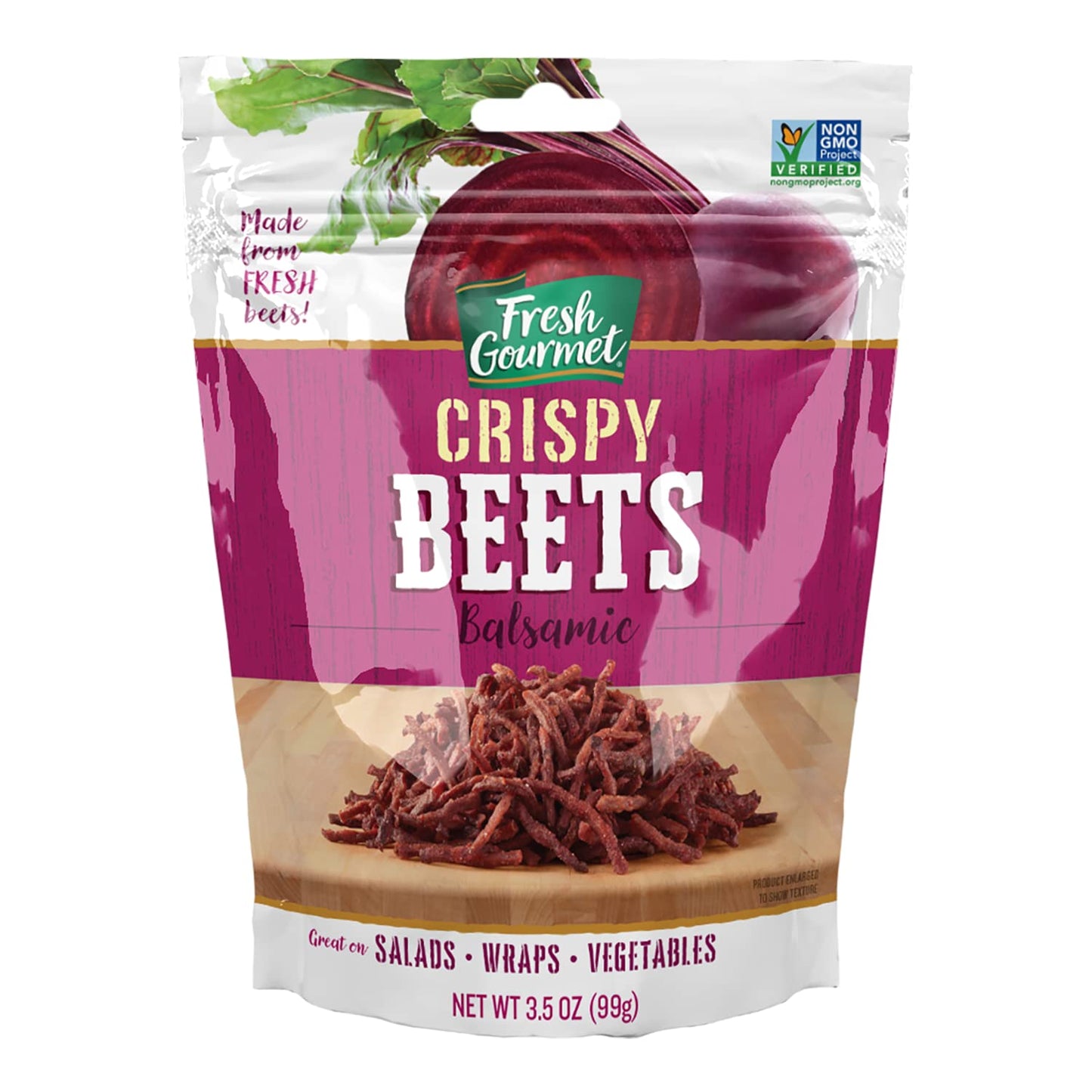 Fresh Gourmet Crispy Balsamic Beets 3.5 Ounce (Pack Of 6)