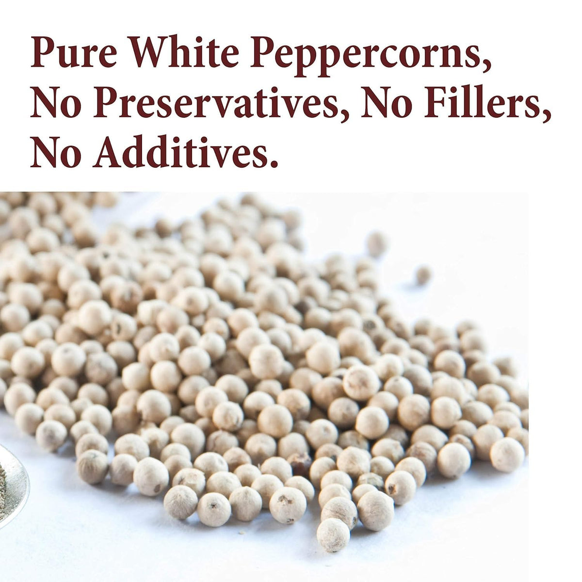 The Spice Way White Peppercorns - 4 oz - Pack of 1