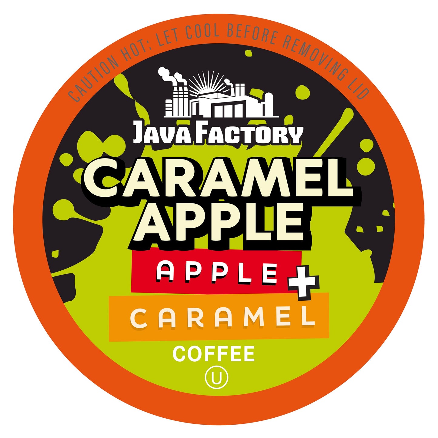 Java Factory Flavored Coffee Pods  Caramel Apple  Compatible with K Cup malt-inspired Including 2.0  40 Count