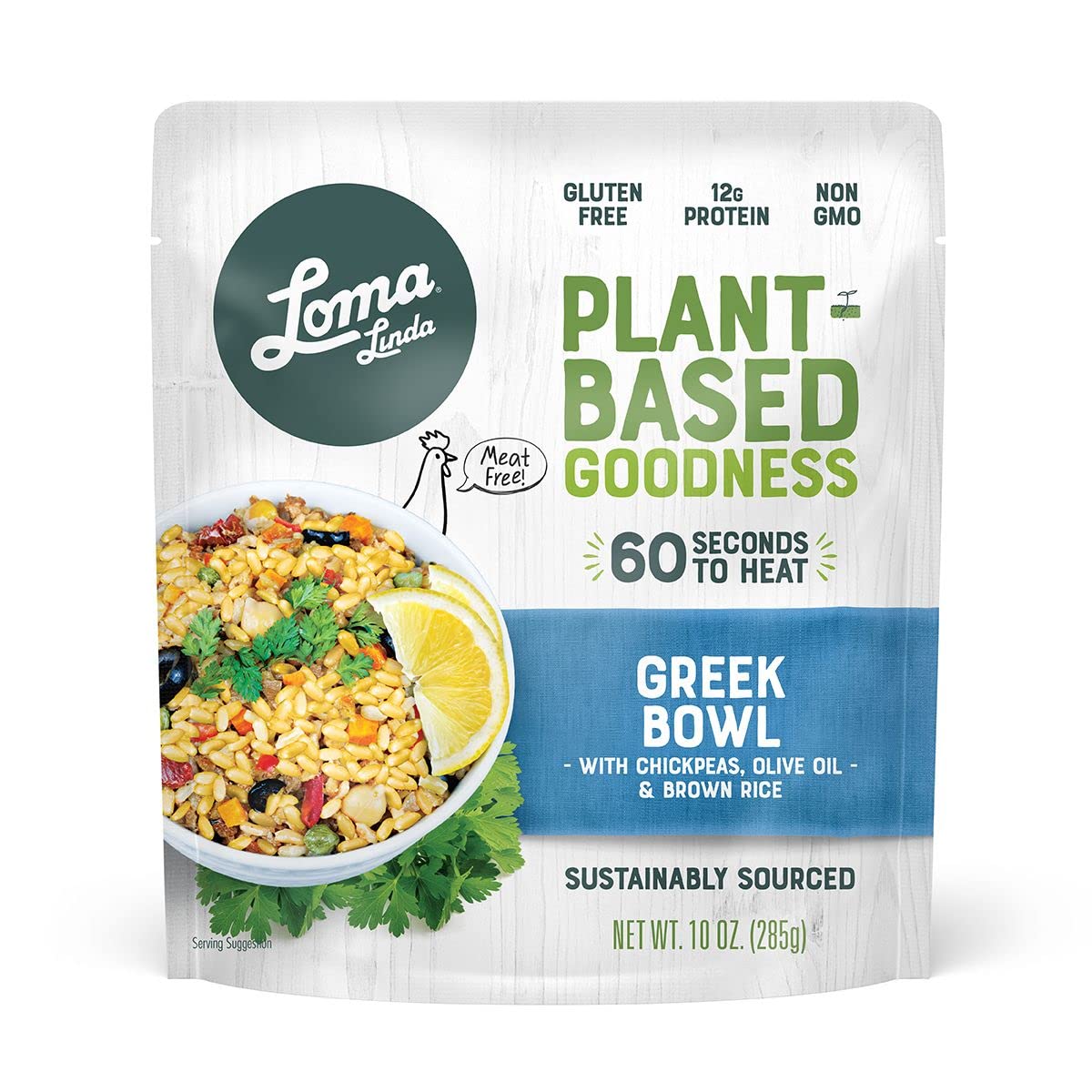 Loma Linda - Plant-Based Complete Meal Solution Packets (Greek Bowl (10 oz.), 6 pack)