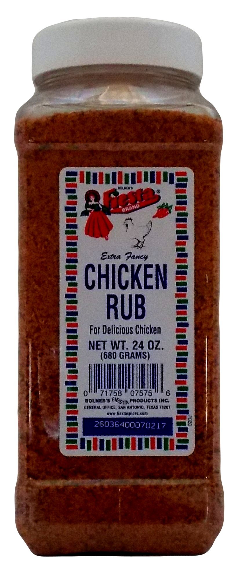 Fiesta Extra Fancy Chicken Rub, 24 Oz, Seasoning Blend, Ideal for Grilling and Cooking