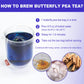 FullChea Butterfly Pea Flower Tea Bags - 30 Count, Caffeine-free, Non-GMO, Rich in Antioxidants, Premium Dried from Thailand