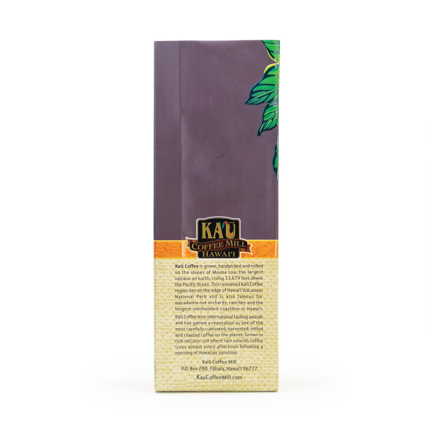 KA`U COFFEE MILL HAWAI`I Natural Dark Roast Whole Bean Coffee - 8oz - Handpicked Hawaiian Arabica Beans with Fruit, Spice & Cocoa Notes