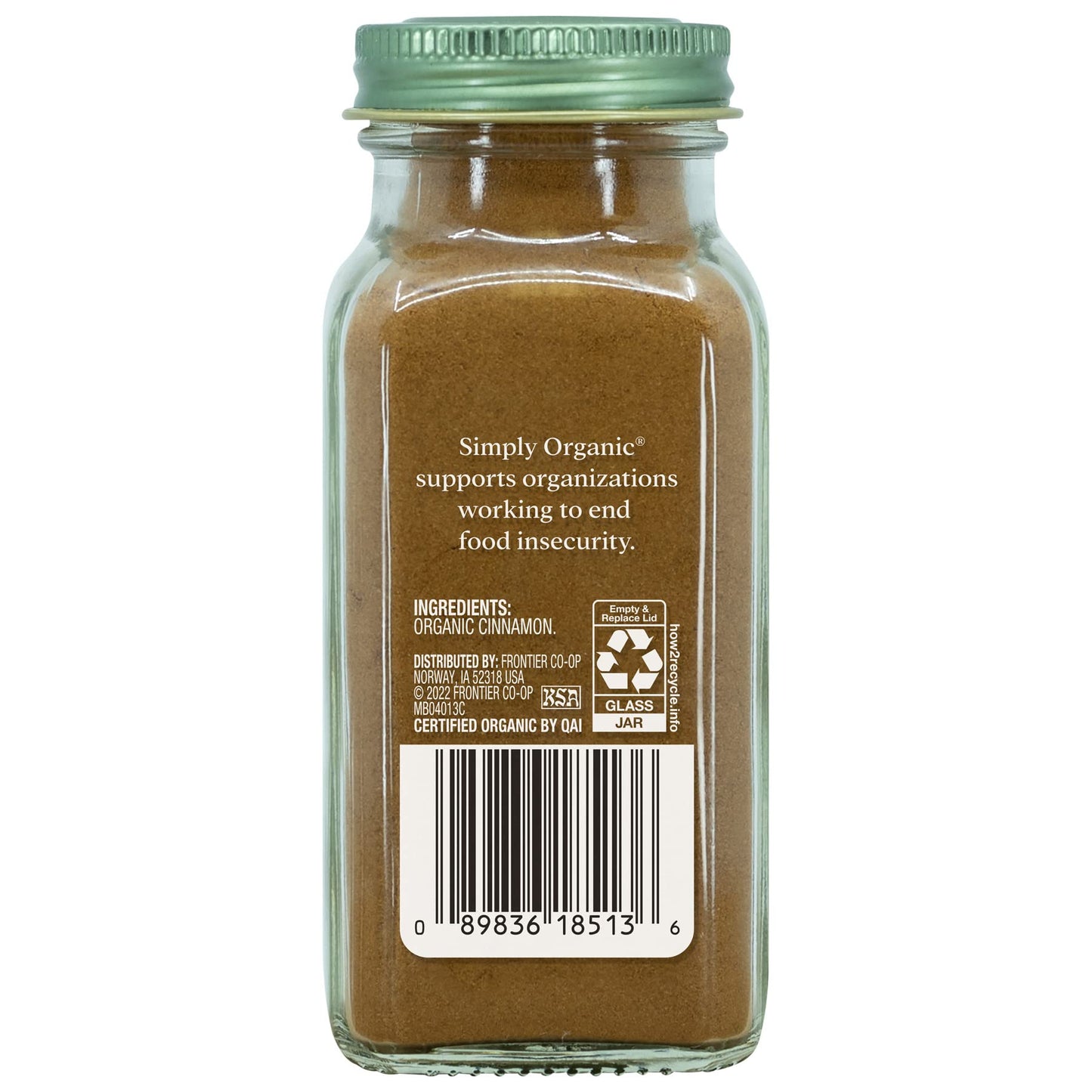 Simply Organic Ground Cinnamon, 2.45 Ounce Bottle, Gourmet Quality Cinnamon, Full Balanced Spicy Flavor, Kosher