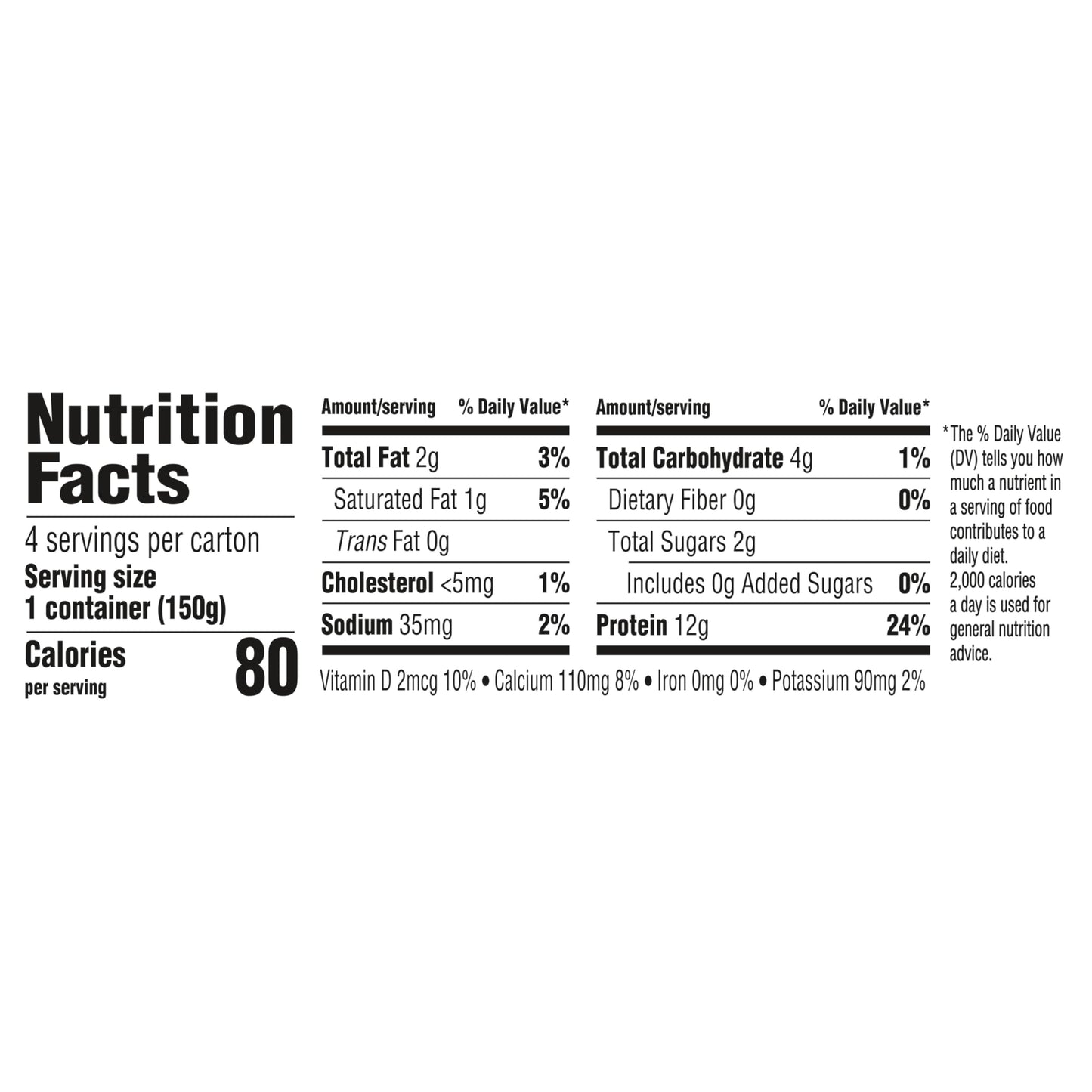 Too Good & Co. Strawberry Flavored Greek Yogurt Cultured Product, 5.3 OZ Cups