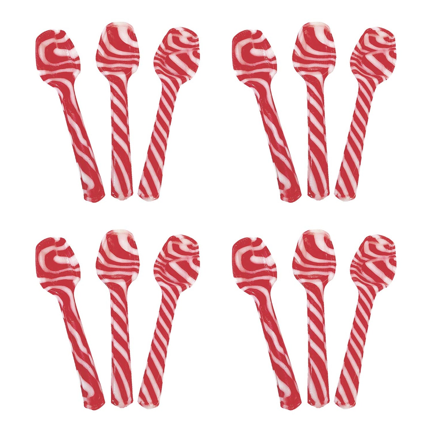 Candy Cane Spoons 1Doz