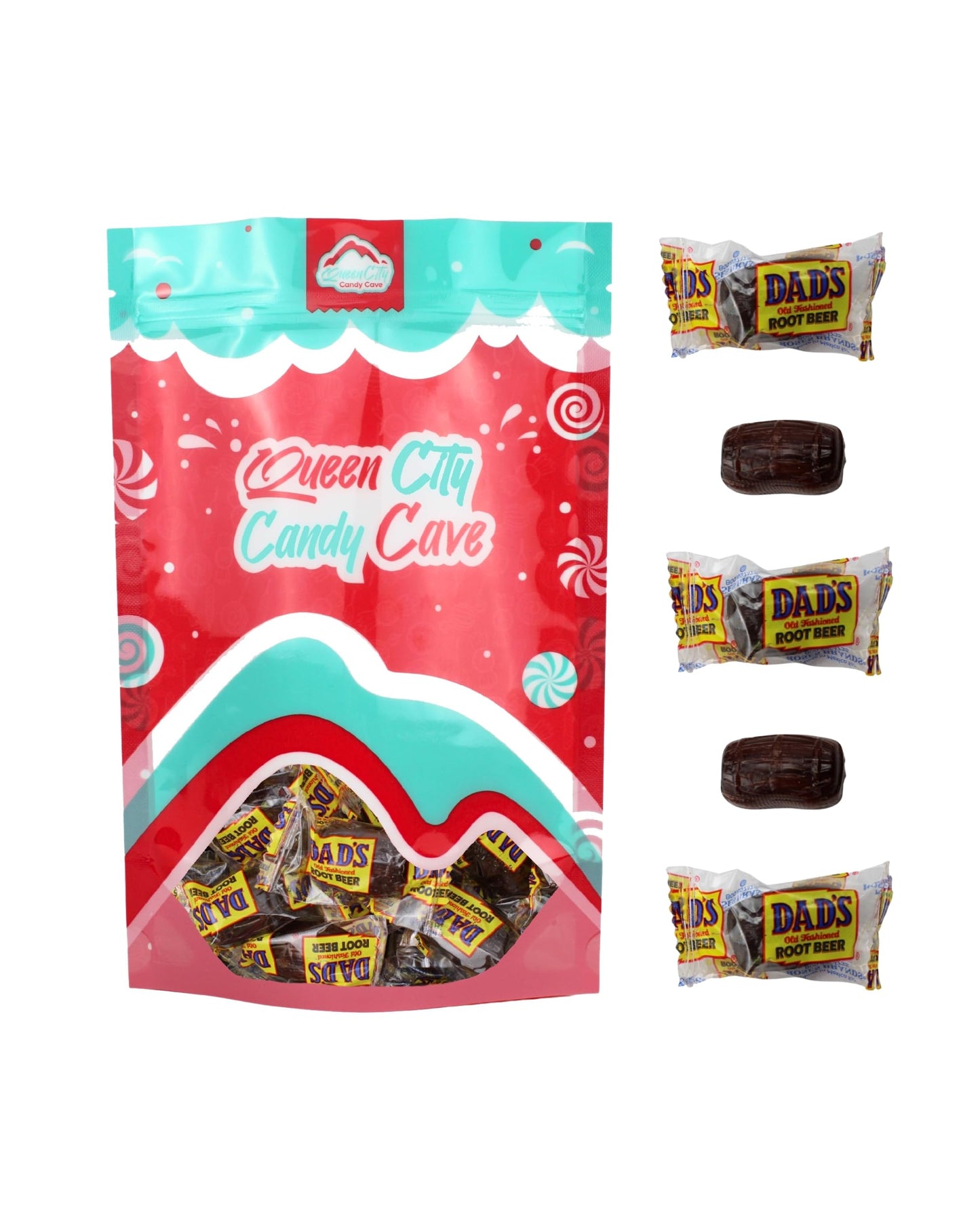 QUEEN CITY CANDY CAVE Old Fashioned Root malt-inspired Barrels Hard Candy - Vintage Retro  , 3 Pound