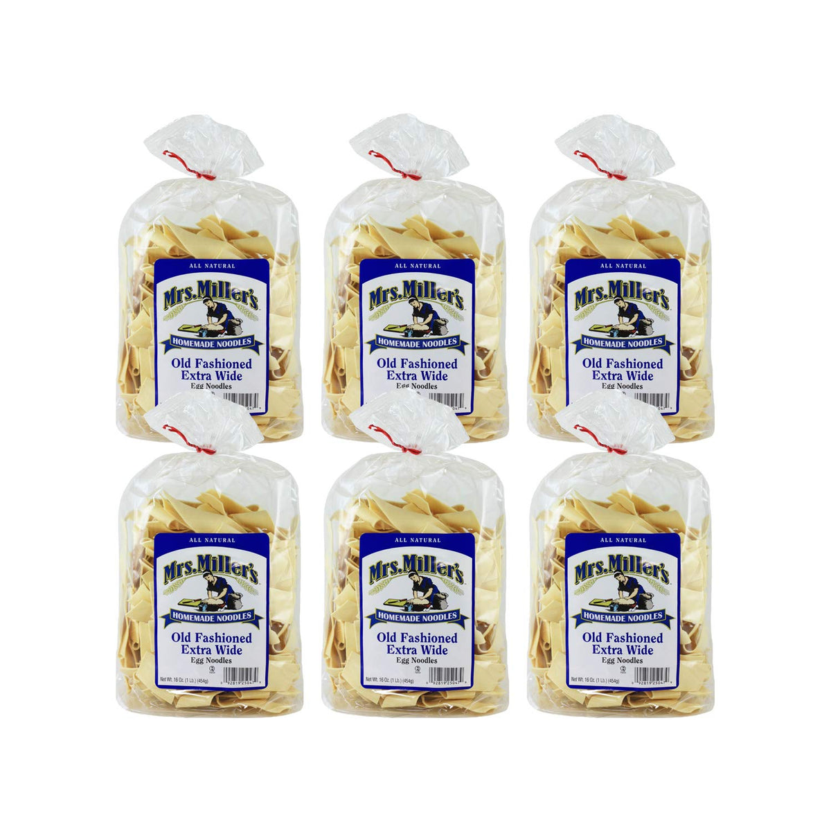 Extra Wide Old Fashioned Noodles 16 Ounces (Case of 6)