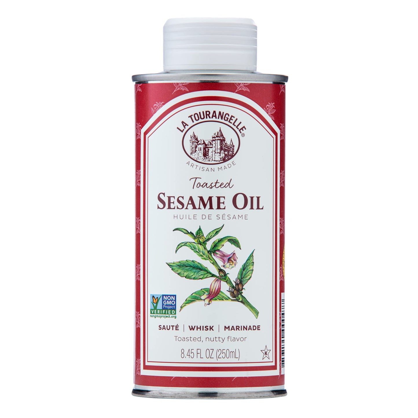 La Tourangelle, Toasted Sesame Oil, Great for Cooking, Add to Noodles, Stir-Fry, Vegetables, Vinaigrettes, and Marinades, 8.45 f