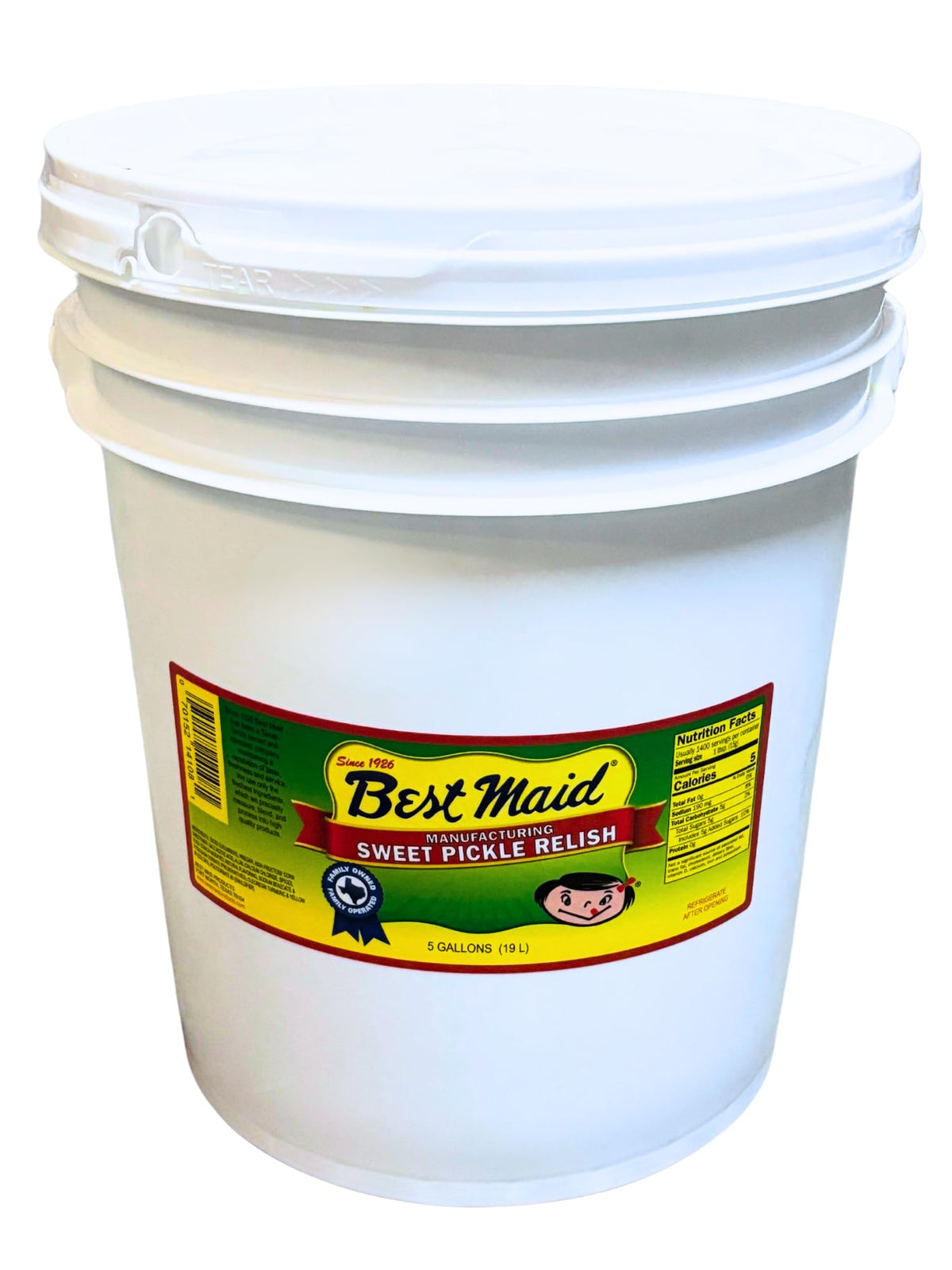 Best Maid Dill Pickle Sweet Relish, 640 Fl Oz, Foodservice Bulk, American Grown & Made, Ideal for Concession Stands