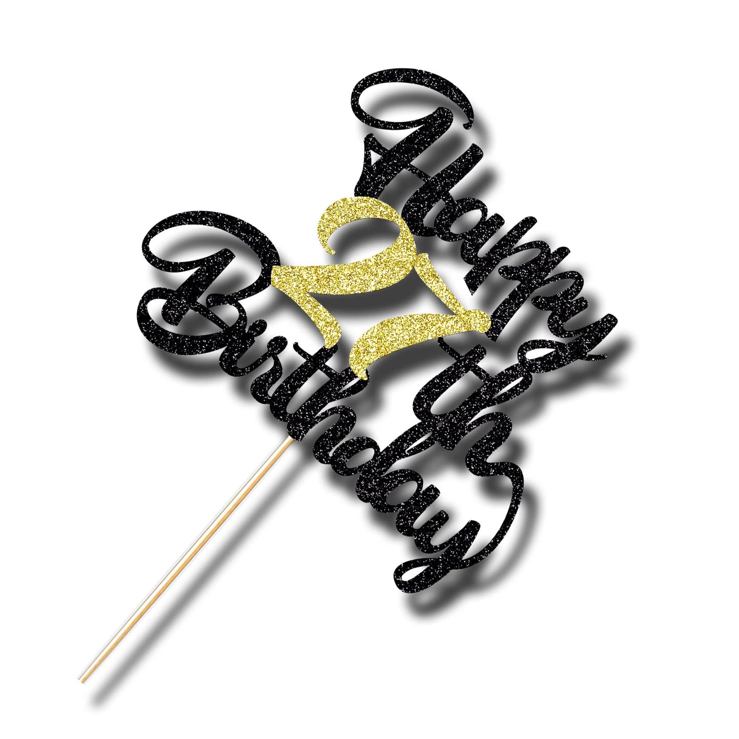 Klionjor 27Th Birthday Cake Topper - Happy Birthday Decoration For 27Th Birthday Party - Gift Plugin