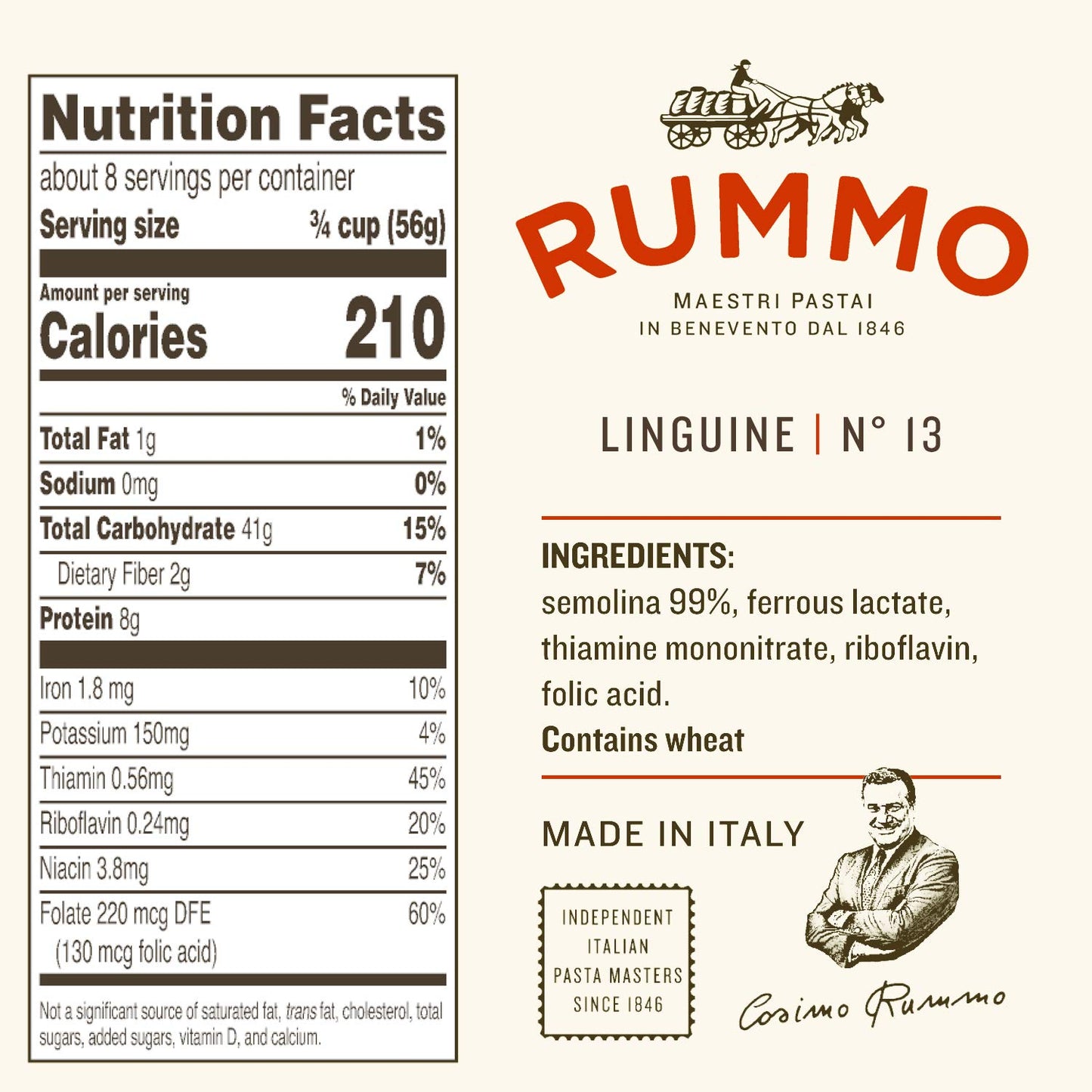 spirit-inspired flavormo Linguine Pasta No.13, 16 Ounce, Always Al Dente, Plastic Packaging