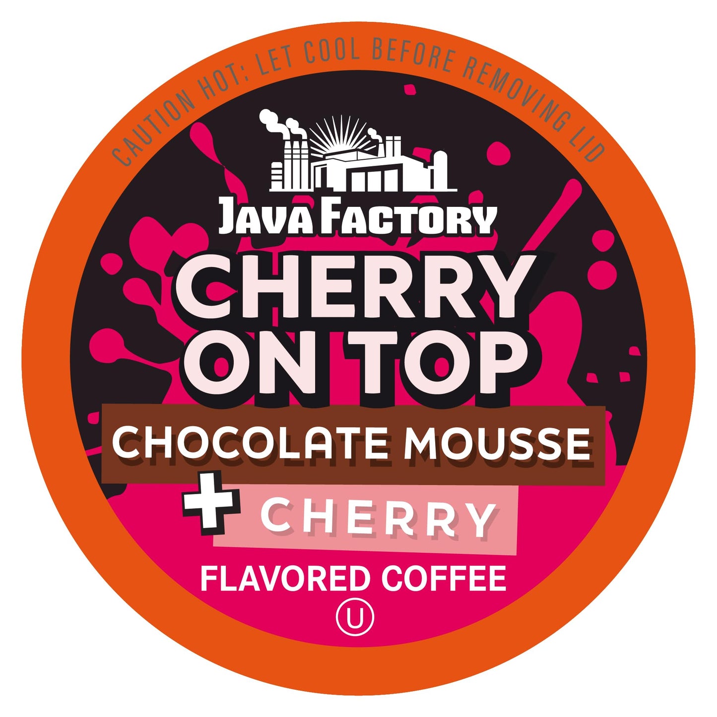 Java Factory Flavored Coffee Pods  Cherry On Top  Compatible with K Cup malt-inspired  40 Count