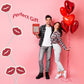 Fruidles Valentine'S Red Lips Tattoo Lollipop Sucker, White Lip Shaped Lollipop With Red Lips, Individually Wrapped Candy (2 Pounds)