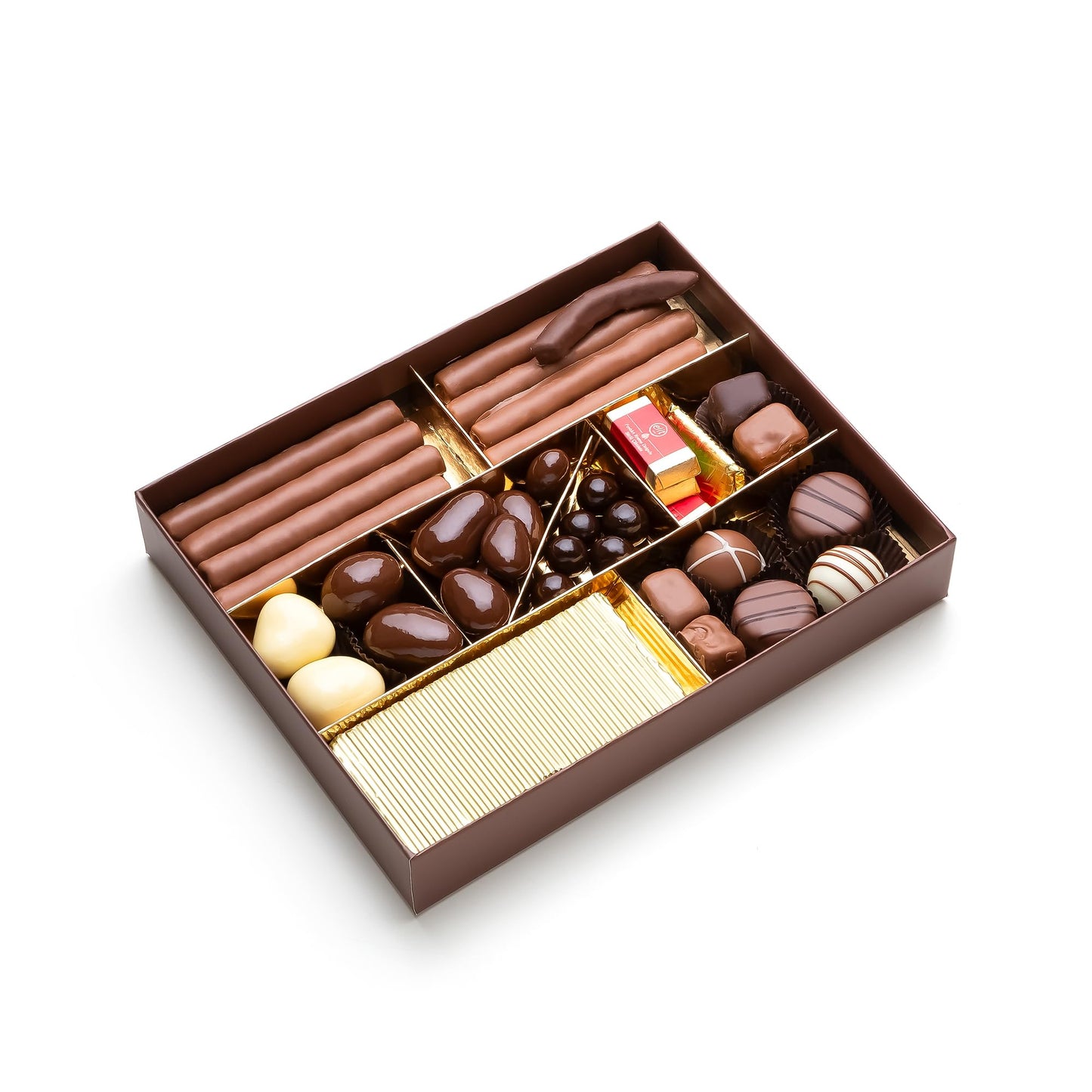 CARIANS Chocolate Gift Box - elegant Assortment Pralines & Turkish Delights, Full Size, Great for Gift Giving