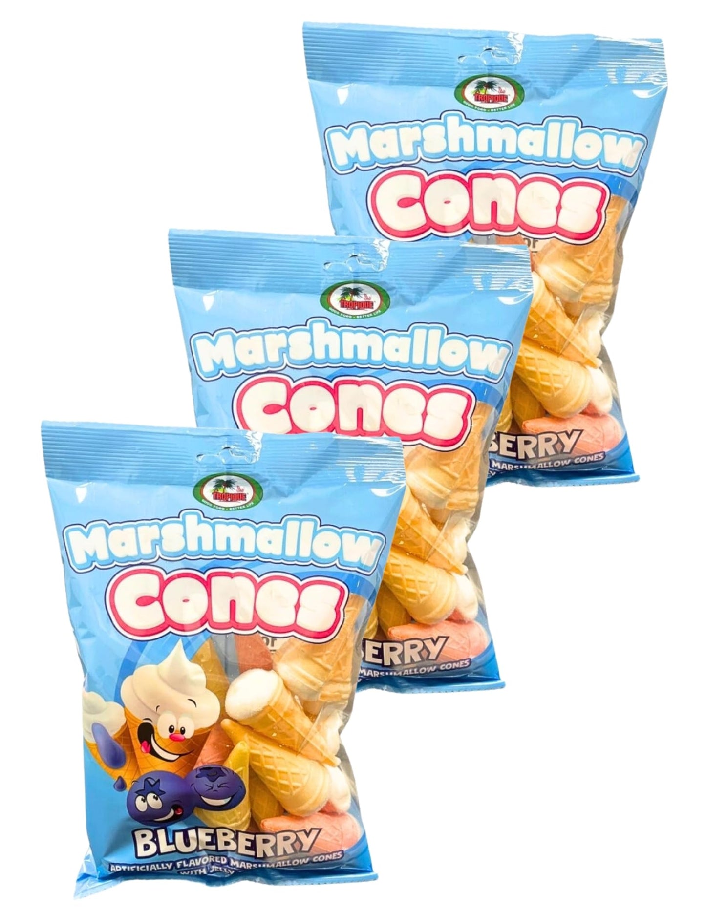 Tropique MARSHMALLOW CONE ASSORTED (blueberry), green