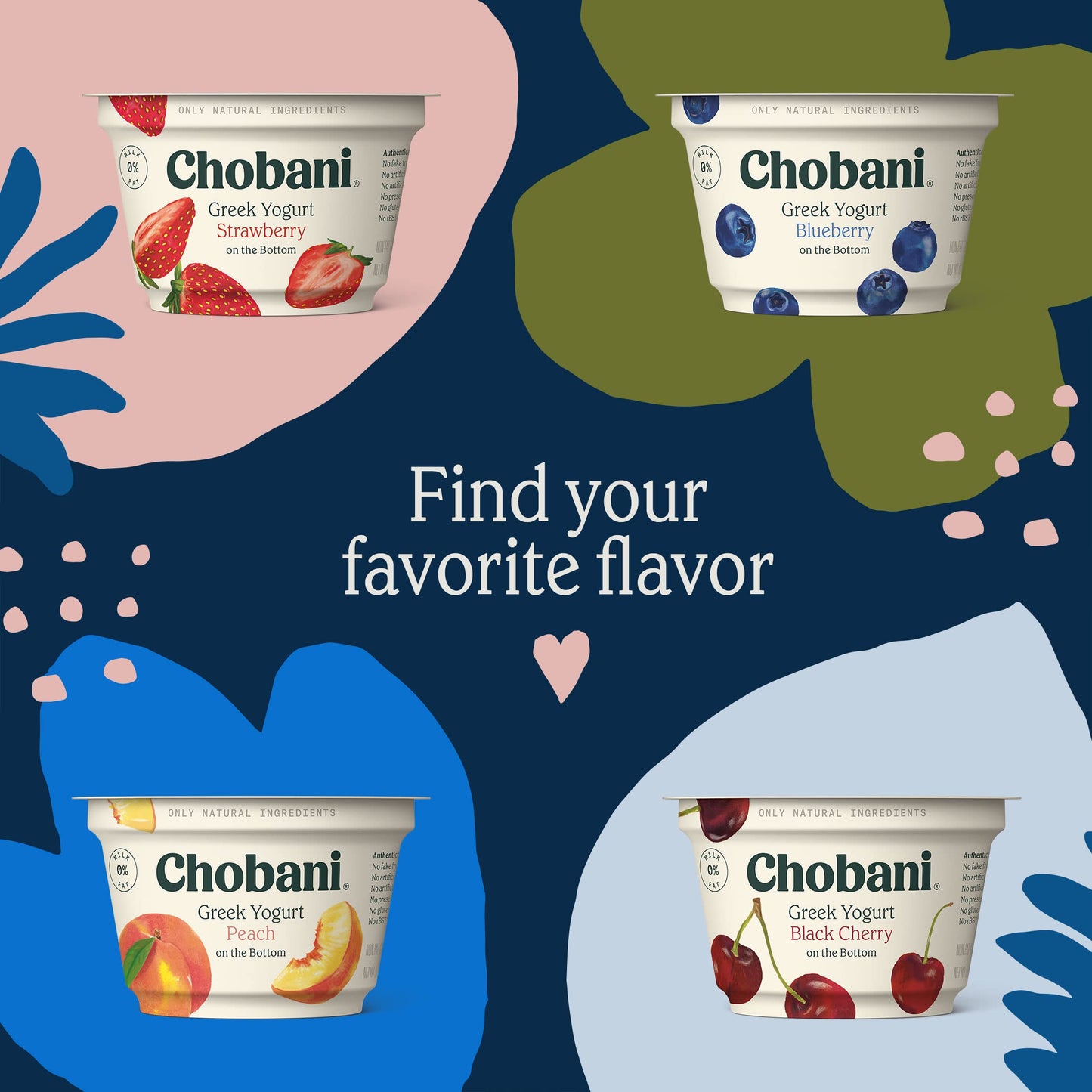 Chobani Low-Fat Greek Yogurt Key Lime Blended 5.3oz 4-pack
