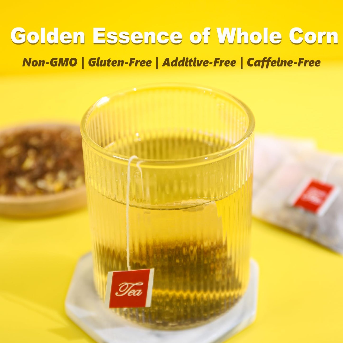 TEARELAE Corn Silk Tea Bags - Non-GMO, Caffeine-Free, 40 Count Pack