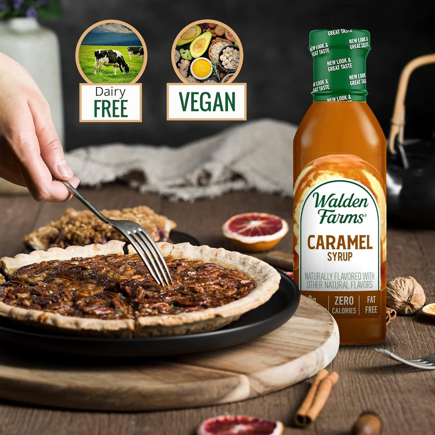 Walden Farms Caramel (2 Bottles) Syrup, Sugar Free, Calorie Free, Fat Free, Carb Free, Gluten Free (24 Oz) By Walden Farms