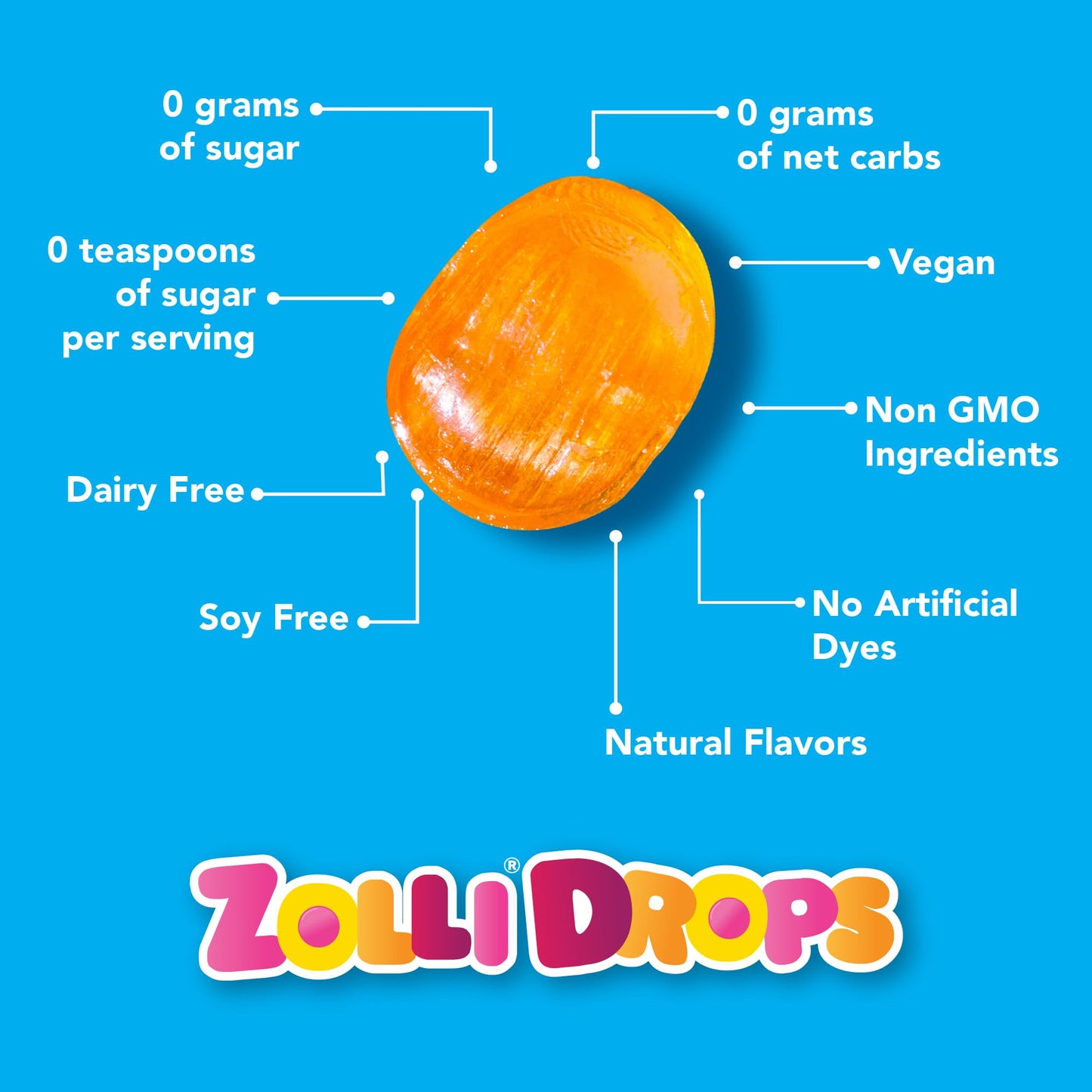 Zolli Drops Fruit Vegan 3Oz - Delectable Assorted Fruit Flavors, Dental-Friendly And Vegan Treats For Guilt-Free Snacking