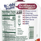 Buddy Fruits Snacks To Go Cinnamon Unsweetened Applesauce 3.2oz Pouch (18pk) Gluten-Nut-Dairy-Preservatives-BPA Free, Non GMO, K