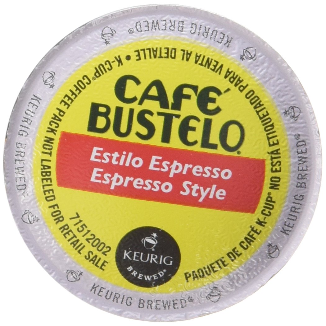 Café Bustelo Espresso K-Cups, Cuban Coffee, 18 Count (Pack of 2)