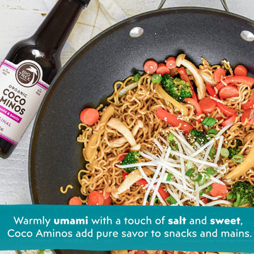 Big Tree Farms Organic Coco Aminos - Liquid Coconut Aminos, Soy-Free Sauce, Low Sodium, Soy Alternative, Gluten Free, Kosher, Warmly Umami, Marinade & Sauce, Non-Gmo - Original, 10 Fl Oz (Pack Of 2)