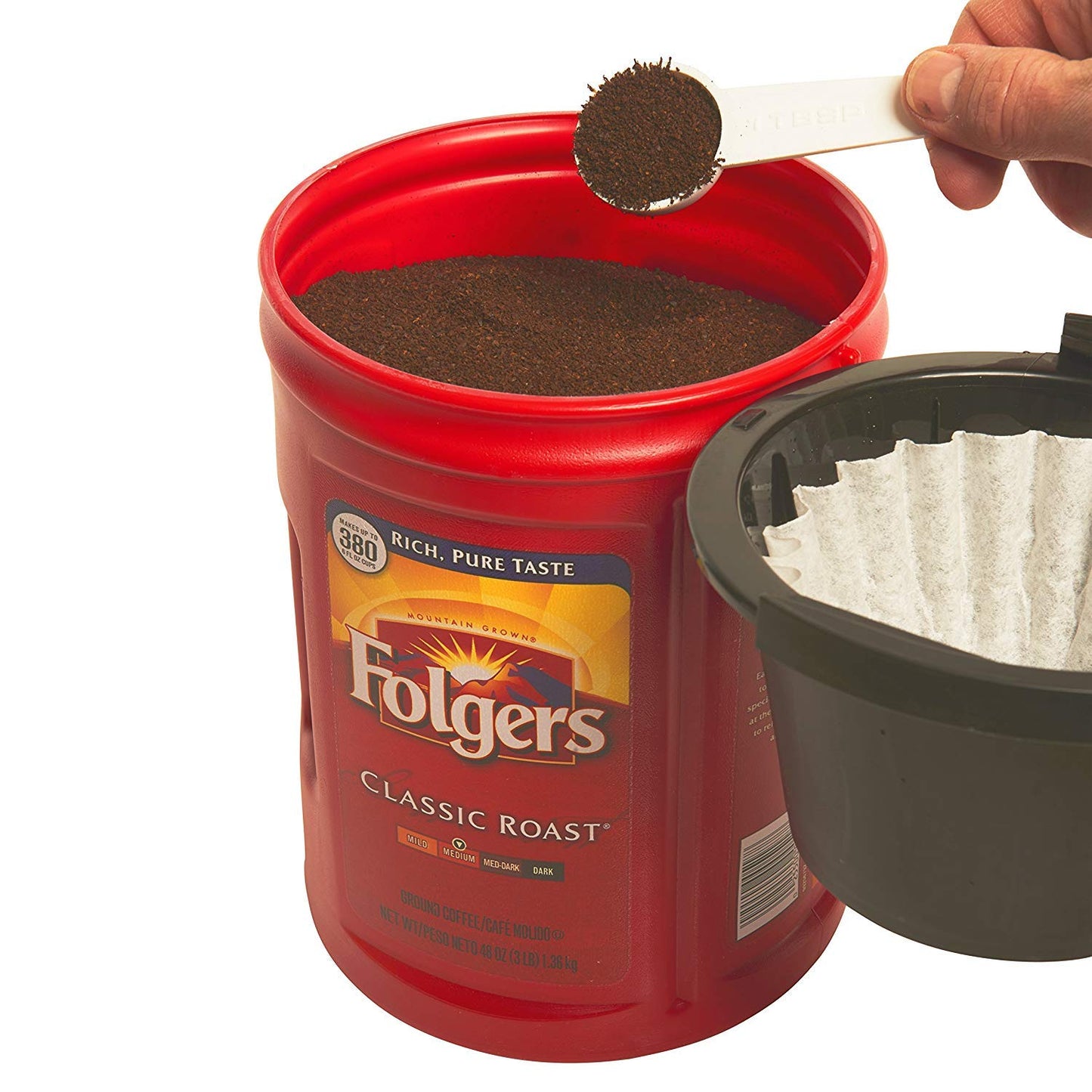Folgers, Classic Medium Roast Coffee, 48 oz, 4 Cans