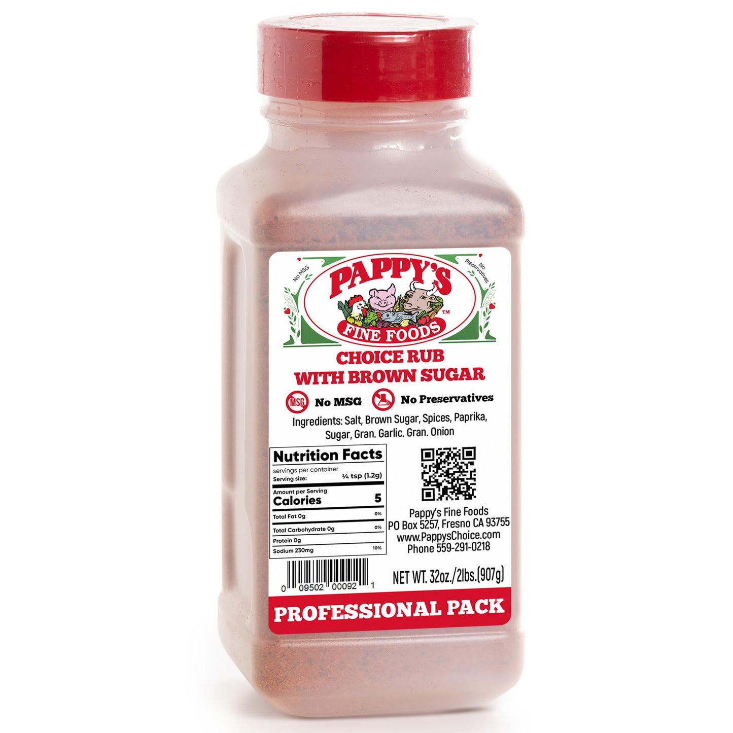 New PappyS Choice Rub With Brown Sugar. Perfect For Bbq And Rich Flavor Brisket  Steak  Beef  Chicken  Fajita  Seafood  Veggies  Rotisserie  Fried  Roast Pulled And Slow Cooked Meats And More - A New Twist On A 30+ Year Seasoning Recipe.