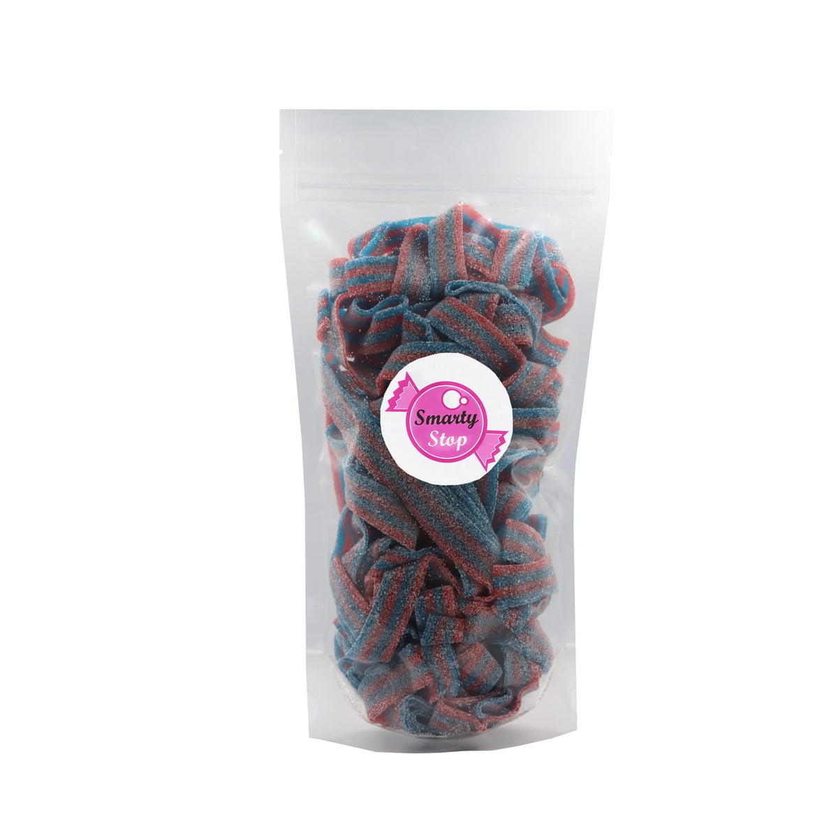 Smarty Stop Sour All Flavor Gummy Belts Candy 1 Pound (Blazpberry)