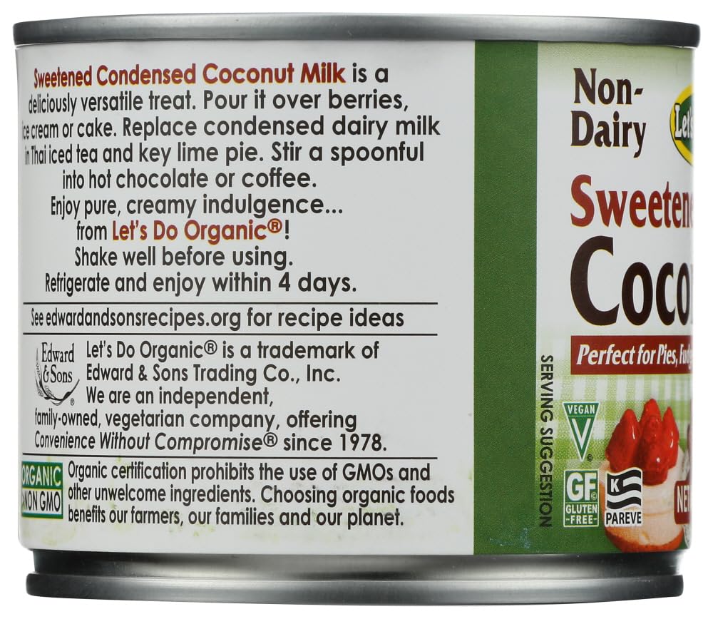 Lets Do Organics Milk coconut condensed Organic 7.4 oz