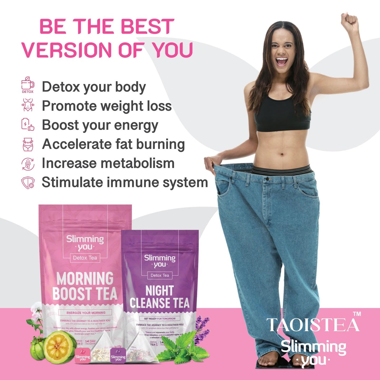 Detox Tea Morning Boost Tea (2 Pack), All Natural Herbal Tea For Detox And Colon Cleanse, Non-Gmo, Vegan (28 Tea Bags Total)