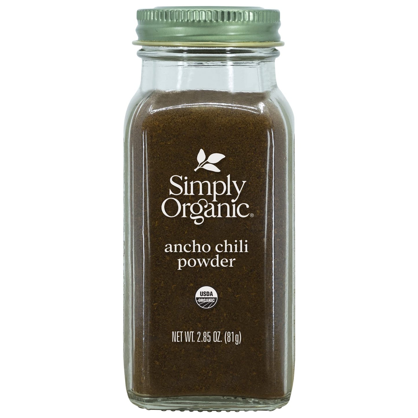Simply Organic Ancho Chili Powder, Certified Organic | 2.85 oz | Pack of 2