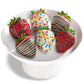 A Gift Inside Chocolate Covered Strawberries, 6 Count, Perfect for Birthdays