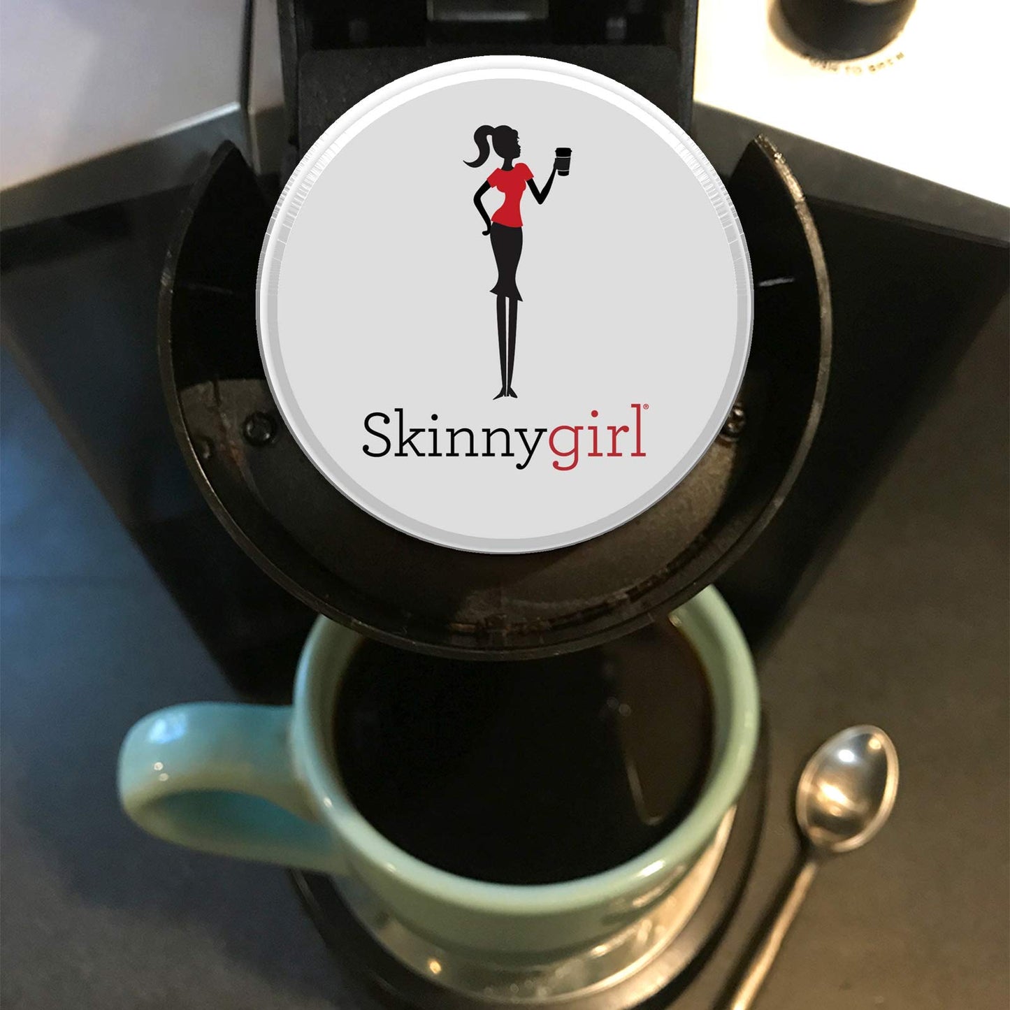 Skinnygirl Half Caff Coffee Pods, Medium Roast, 24 Count, Compatible with Keurig K Cups