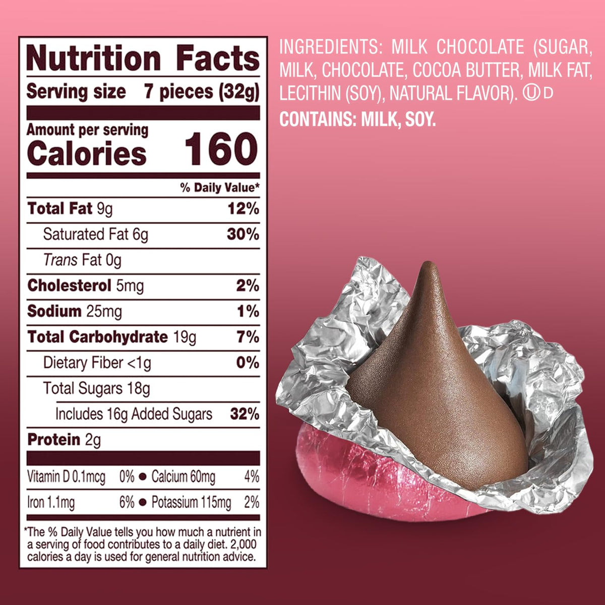 Milk Chocolate Candy In Pink Foil - 1 Pound Bag (Approx. 100 Pieces)  Individually Wrapped Chocolates Pink Candies for Baby Showers  Weddings  Gender Reveals & Party Buffets