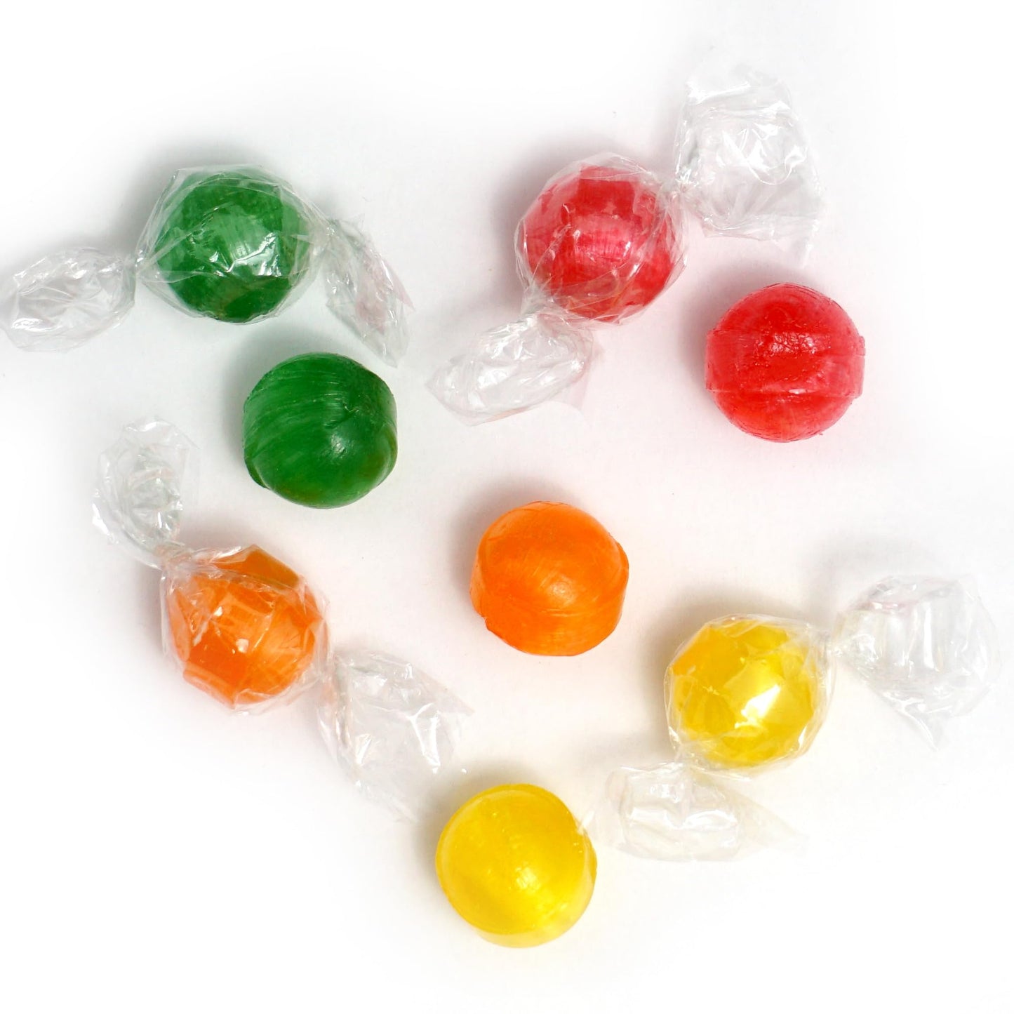 Assorted Sour Candy Balls, 2 Pound Bulk Candy (Approx. 150 Pcs.), Individually Wrapped Old Fashioned Hard Candy, Fruit Balls Can