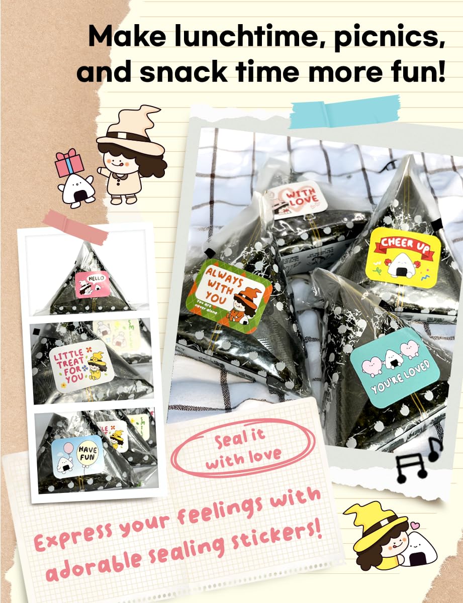 [50 sheets] Nice witchs Sea Wrappers for Triangle Rice Ball - Korean Gimbap Nori  Onigiri Sheets for Easy Homemade Cooking