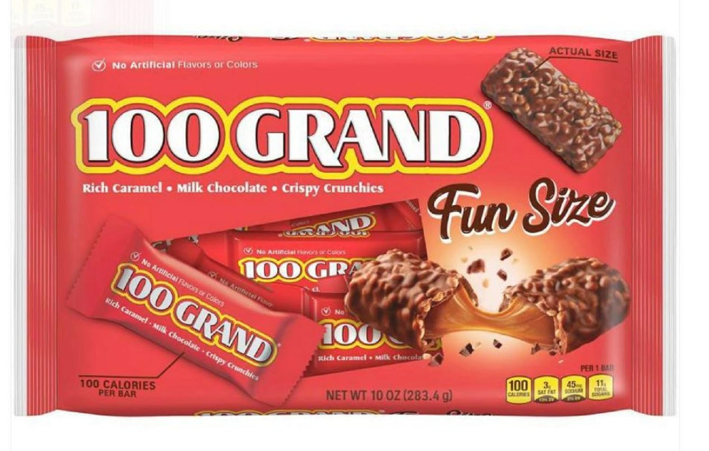 Nestle'S, 100 Grand Fun Size Laydown Bag, 10 Ounce