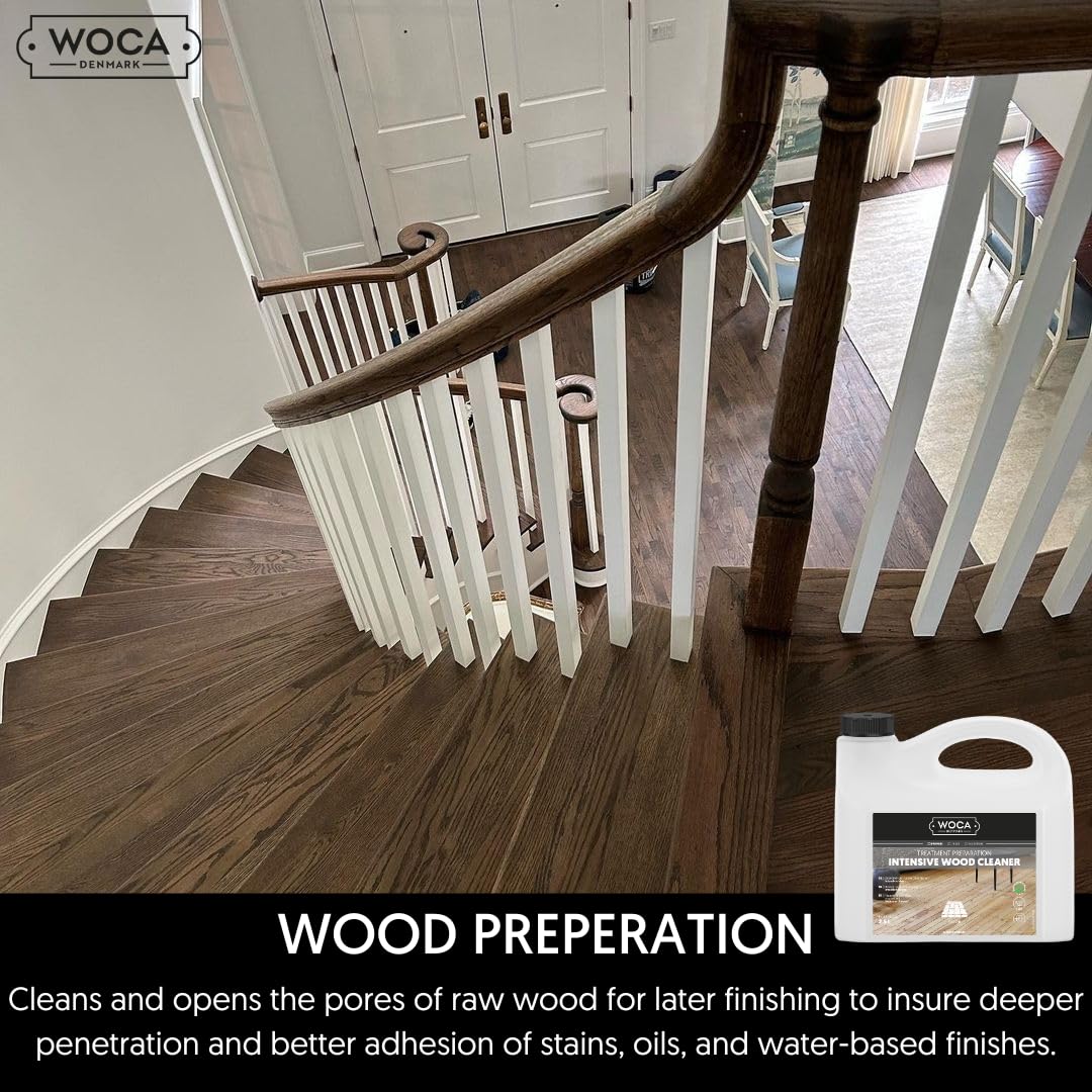 Woca Intensive Wood Cleaner |2,5 L| Is A Concentrated Formula For The Preparing And Treatment Of Raw Wood To Accept Wood Stains,