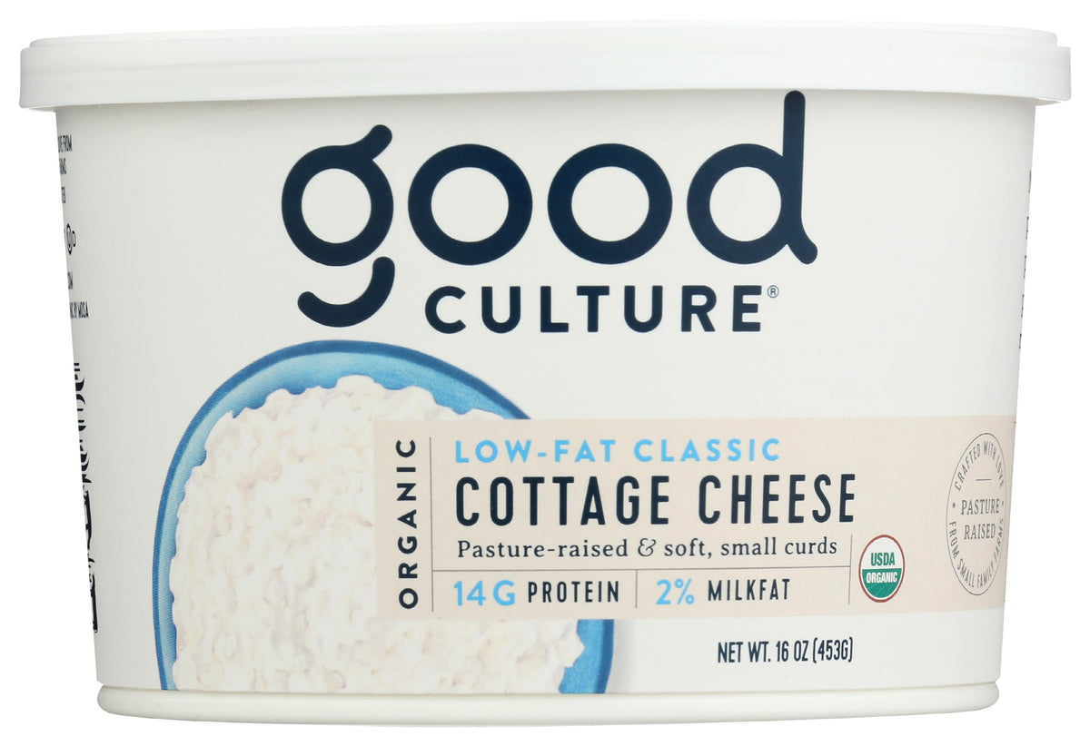Good Culture Cottage Cheese Organic 2% Low-Fat Classic, 16 Ounce