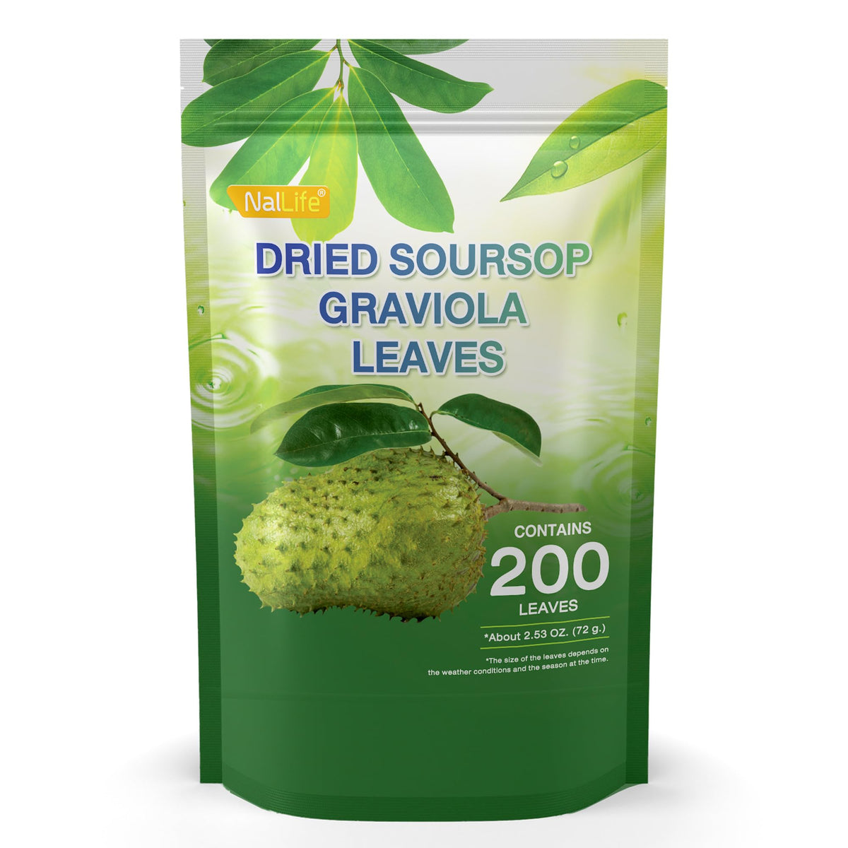 NalLife Soursop Graviola Leaves for Tea 200 Leaves